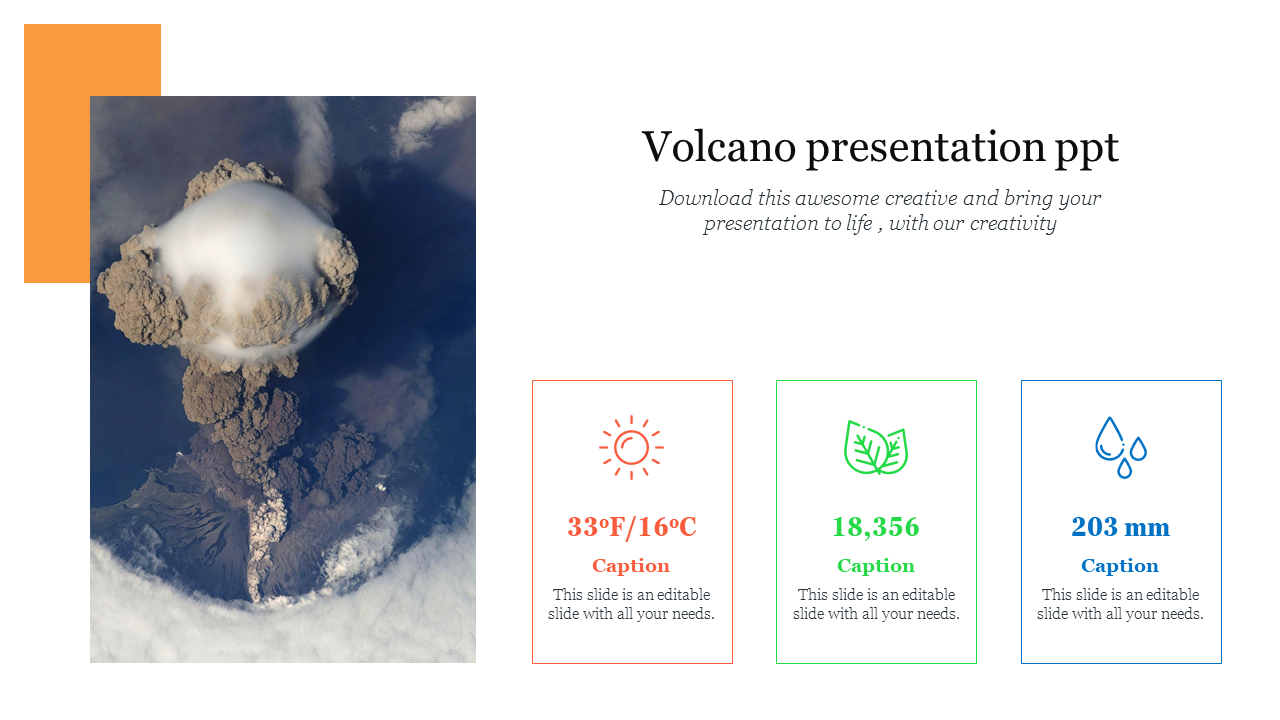 Volcano presentation ppt  